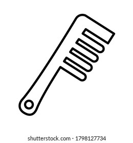 comb cosmetic accessory line style icon vector illustration design
