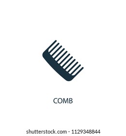 Comb creative icon. Simple element illustration. Comb concept symbol design from Beauty collection. Can be used for web and mobile.