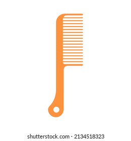 The comb is a device for combing the hair. The comb consists of knobs and denticles. Hairdressers use a variety of combs.Barbershop single icon in cartoon style vector symbol stock illustration web 