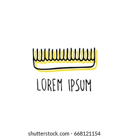 comb doodle icon