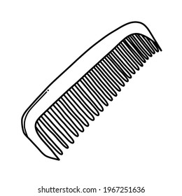 Comb Doodle vector icon. Drawing sketch illustration hand drawn cartoon line.