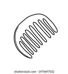Comb Doodle vector icon. Drawing sketch illustration hand drawn cartoon line.