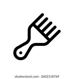Comb. Editable stroke vector icon.