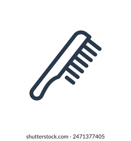 Comb for Father's Day Grooming Vector Icon