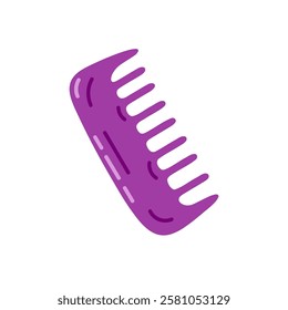 Comb flat icon isolated on white background. Hairbrush vector illustration.