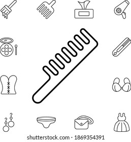 Icono de vector plano de coma en el paquete de belleza
