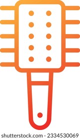 Comb Gradient Icon - Single Icon, Vector