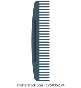 Comb hair brush vector flat isolated on white