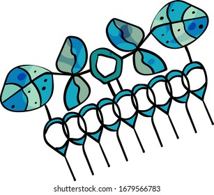 Comb - hair care. Fashion items in retro style. Vector doodle illustration on transparent or white backgrounds. 1920s style