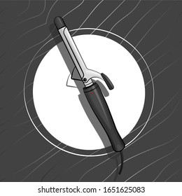 Kamm für Haare. Nahtloses Muster. Stilvolle Textur. Friseur-Symbol. Vektorillustration Illustration. Auf grauem Hintergrund.
