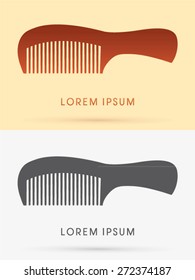 Comb hair, sign, logo, symbol, icon, graphic, vector.