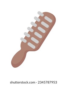 Comb, hairbrush vector icon illustration