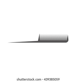 Comb with a handle icon, cartoon style