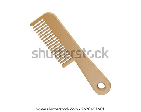  Comb icon 3d illustration render