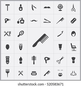comb icon. barbershop icons universal set for web and mobile