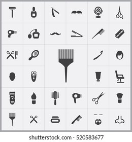 comb icon. barbershop icons universal set for web and mobile
