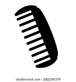 comb icon with black color.