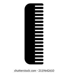 Icono Comb color negro ilustración vectorial imagen plana estilo simple