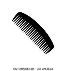 Comb icon. Black Comb icon on white background. Vector illustration