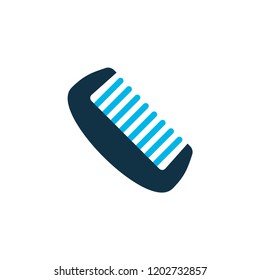 Comb icon colored symbol. Premium quality isolated hairbrush element in trendy style.