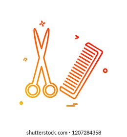 Comb icon design vector