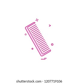 Comb icon design vector