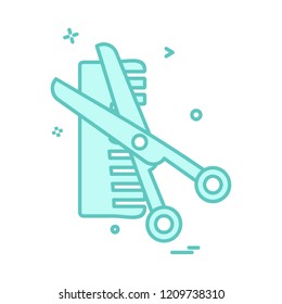 Comb icon design vector 