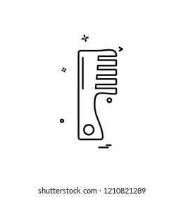 Comb icon design vector