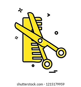 Comb icon design vector 