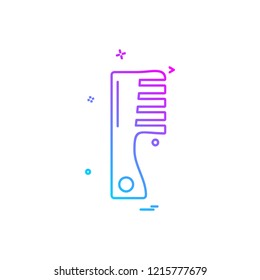 Comb icon design vector