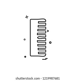 Comb icon design vector