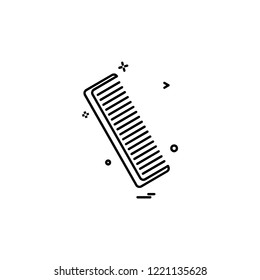 Comb icon design vector