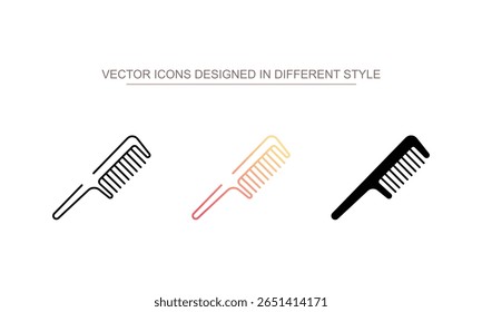 Comb icon design with white background stock illustration