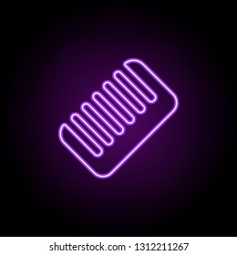 comb icon. Elements of Beauty, make up, cosmetics in neon style icons. Simple icon for websites, web design, mobile app, info graphics