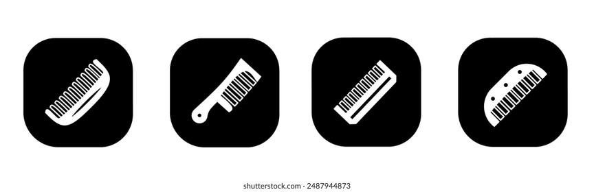 Comb icon in flat. Comb icon design. Stock vector.