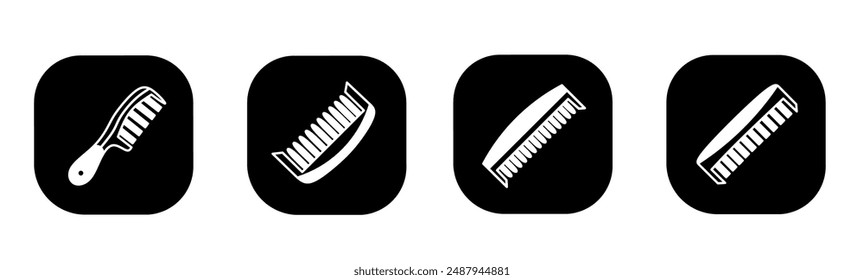 Comb icon in flat. Comb icon design. Stock vector.