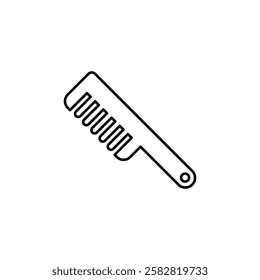 Comb icon Flat isolated outline sign