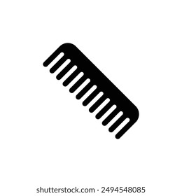 Comb icon. Flat silhouette version.