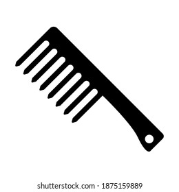 icono de comb del diseño de ilustraciones vectoriales de estilo de glifo