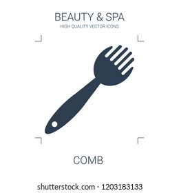 comb icon. high quality filled comb icon on white background. from beauty collection flat trendy vector comb symbol. use for web and mobile