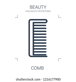 comb icon. high quality line comb icon on white background. from beauty collection flat trendy vector comb symbol. use for web and mobile
