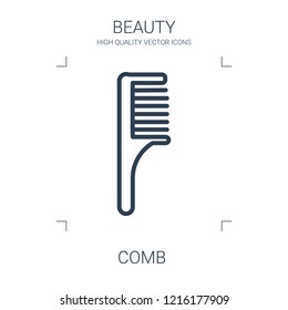 comb icon. high quality line comb icon on white background. from beauty collection flat trendy vector comb symbol. use for web and mobile