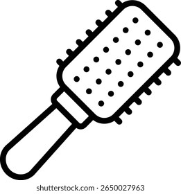 ícone de pente ilustração design com contorno, isso não é feito a partir de qualquer geração AI