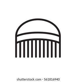 comb icon illustration isolated vector sign symbol
