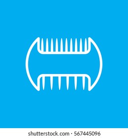 comb icon illustration isolated vector sign symbol