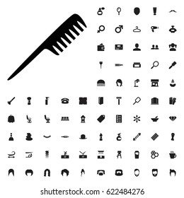 Comb icon illustration isolated vector sign symbol. barber icons vector set. on white background