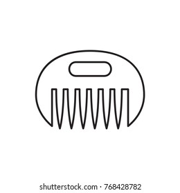 comb icon illustration isolated vector sign symbol