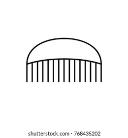 comb icon illustration isolated vector sign symbol