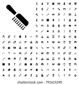Comb icon illustration isolated vector sign symbol. editable barber icons vector set.