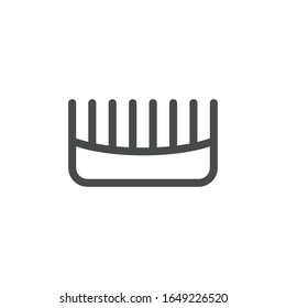 Comb icon isolated on white background. Haircare symbol modern, simple, vector, icon for website design, mobile app, ui. Vector Illustration